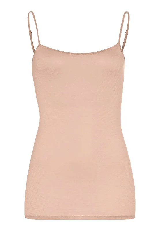 Ultralight Round Neck Cotton Camisole | Beige 71820-274