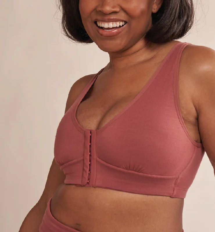 Ana Ono Rora Recovery Dusty Rose Front Closure Bra 018