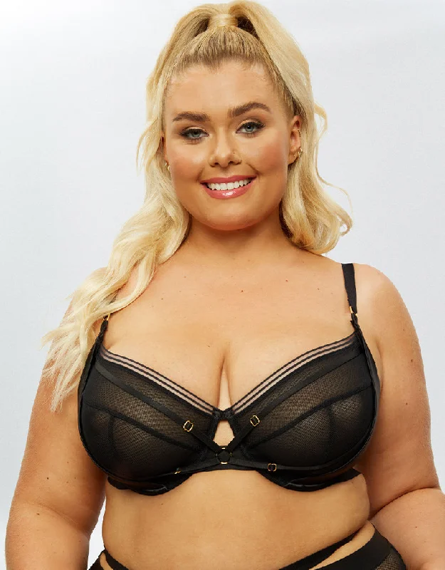 Ann Summers The Forbidden Balconette Bra Black