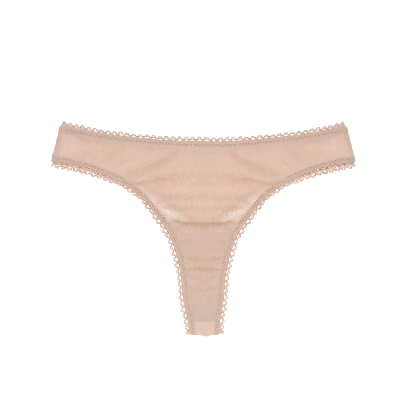 Araks: Stella Cotton Thong - Beige