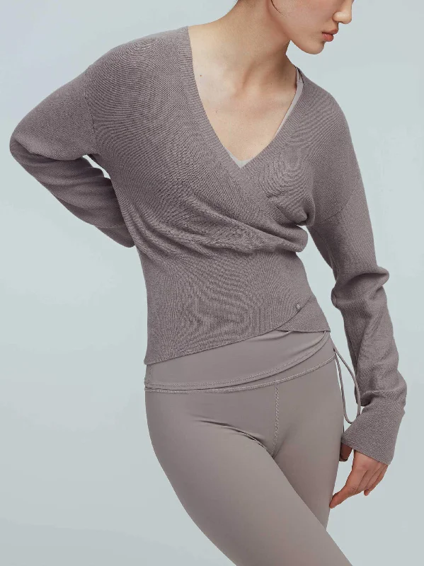 Ballet Wool Wrap Sweater