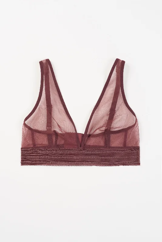 Bare Soft Plunge Bra | Merlot