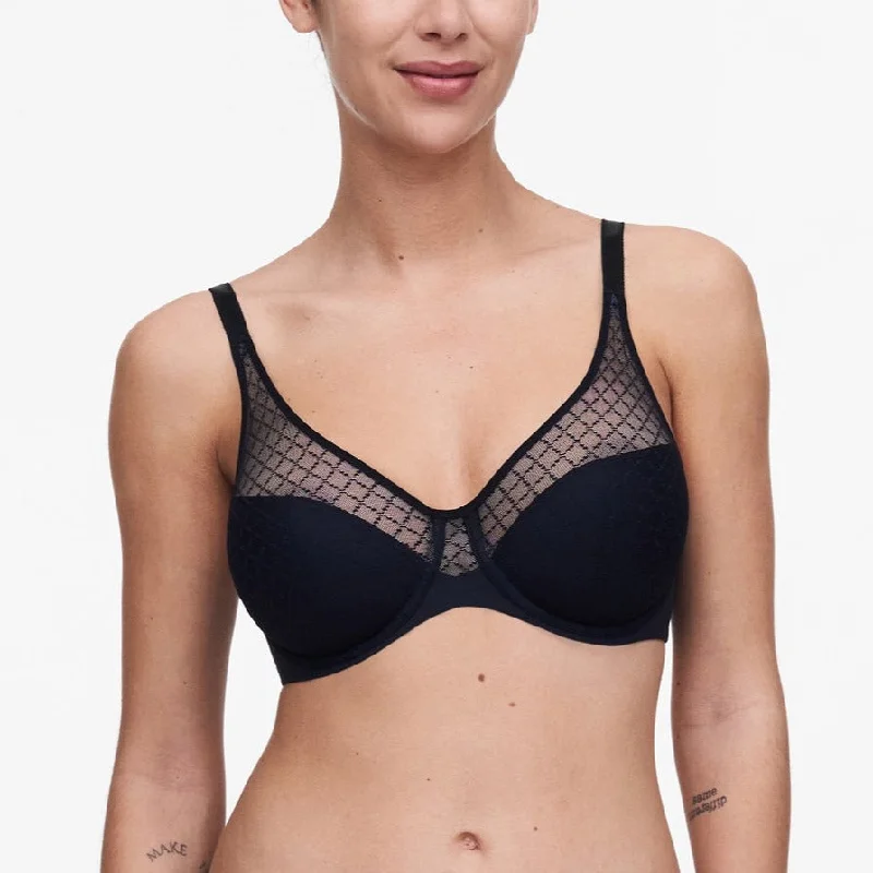 Chantelle Norah Chic Black Smooth Unlined Bra 16M1