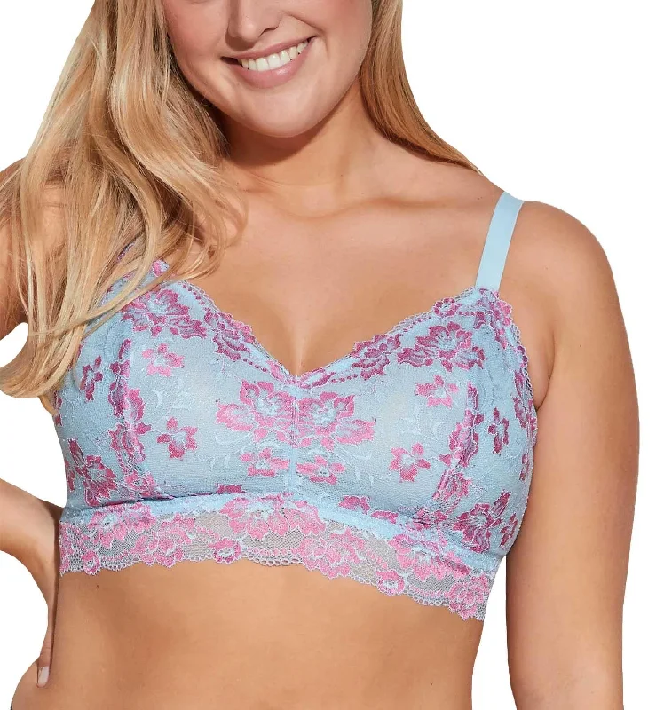 Cosabella Savona SUPER Curvy Longline Bralette (SAVON1386) - Aasmani/Rani Pink