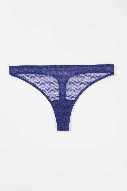 Electra Thong | Navy Blue