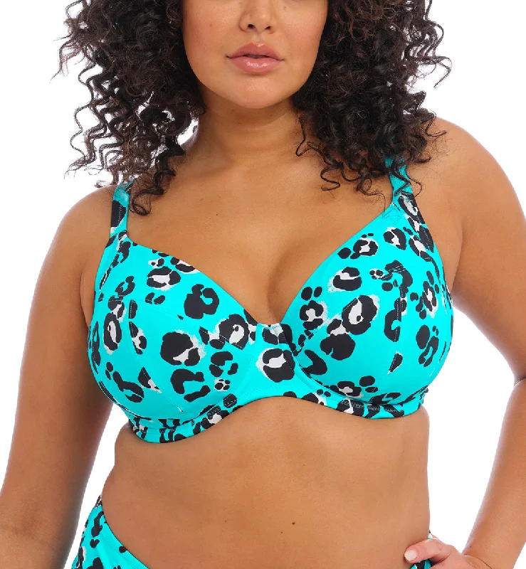 Elomi Kotiya Plunge Underwire Bikini Top (ES800902) - Lagoon