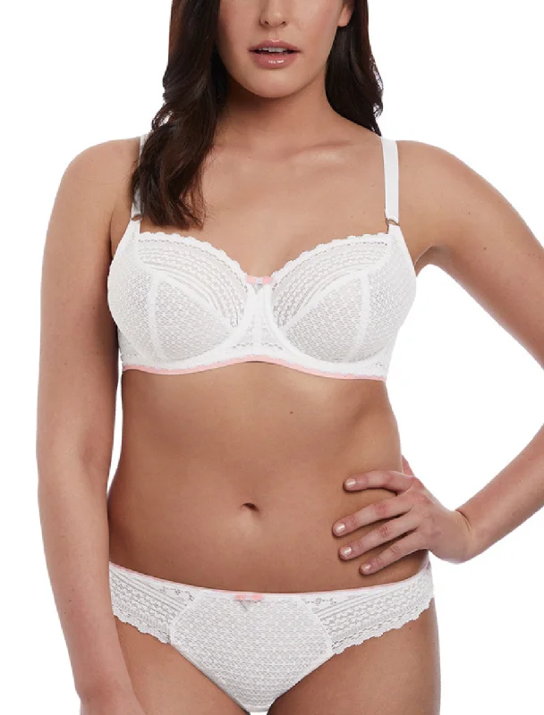 Freya Daisy Lace Underwire Balcony Bra in White | White Freya Bra