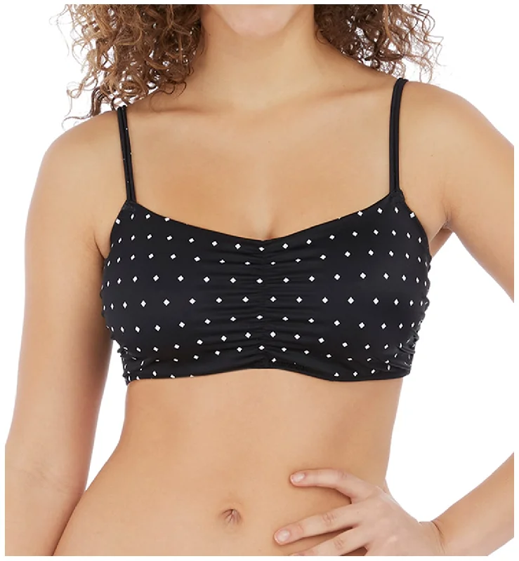 Freya Jewel Cove Convertible Underwire Bralette Bikini Top (7239) - Black