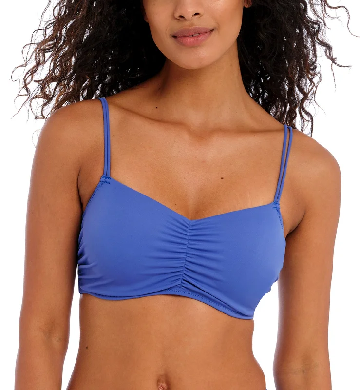 Freya Jewel Cove Convertible Underwire Bralette Bikini Top (7239) - Plain Azure