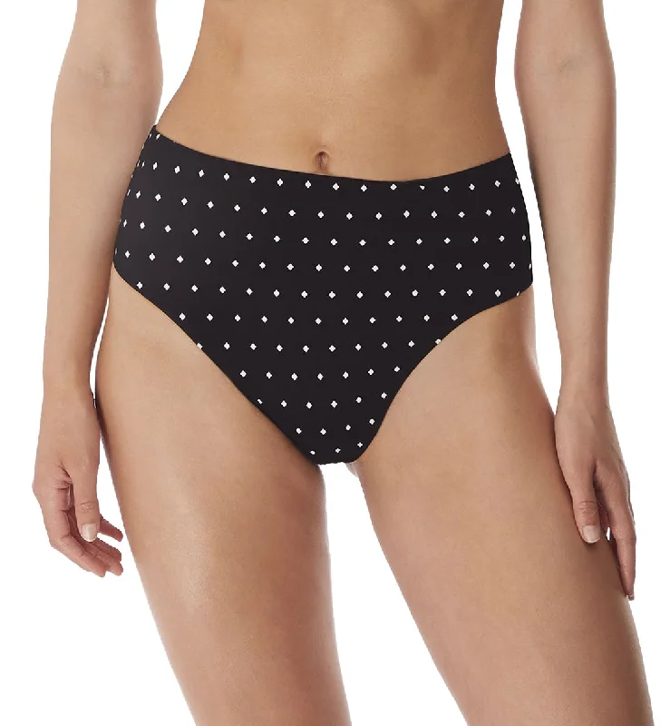 Freya Jewel Cove High Waist High Leg Swim Brief (7236) - Black