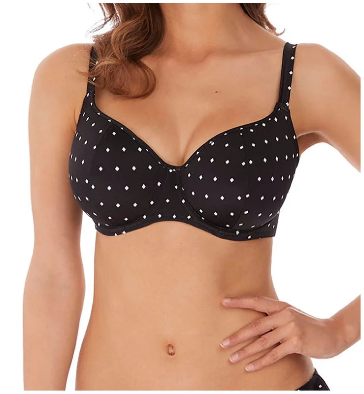 Freya Jewel Cove Sweetheart Padded Underwire Bikini Top (7231) - Black