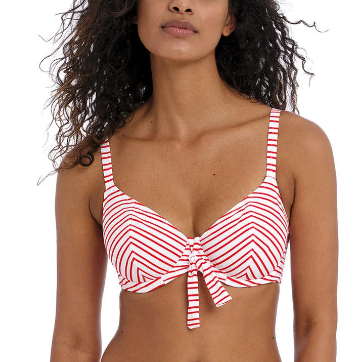 Freya Swimwear New Shores Chili Red Plunge Bikini Top 202502