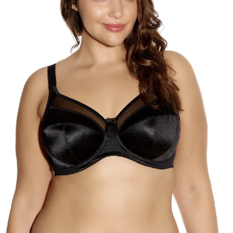 Goddess Keira Black Unlined Bra 6090