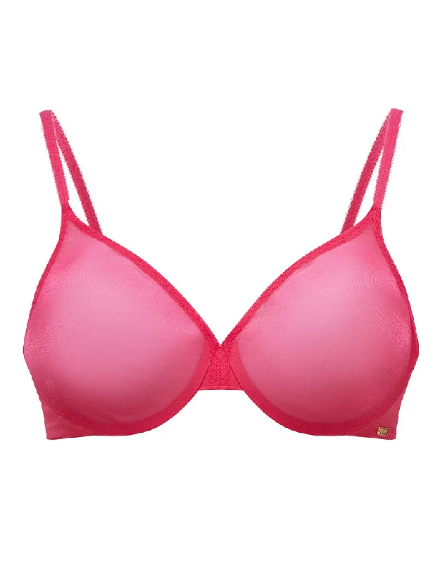 Gossard Glossies Sheer Bra Magenta