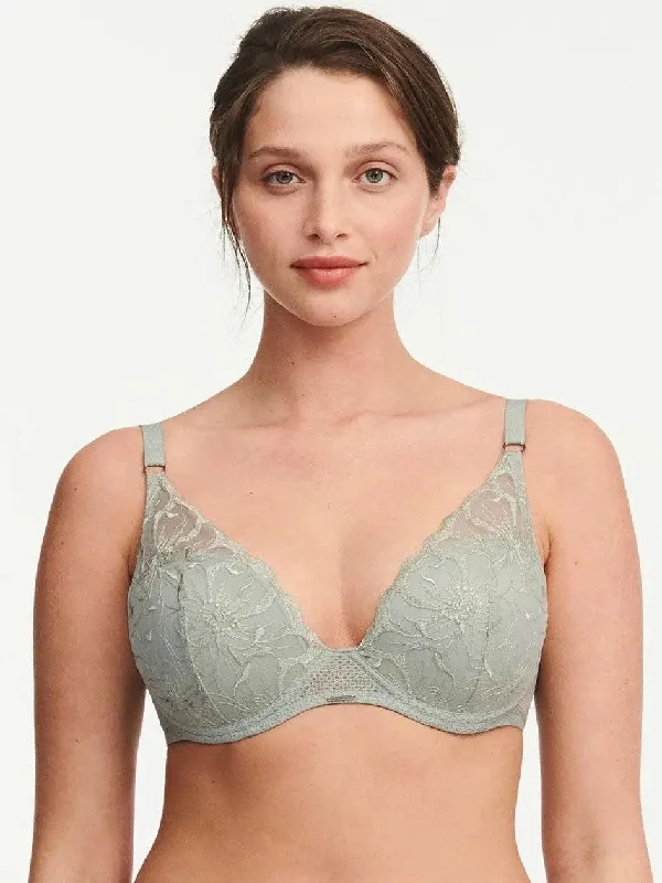 Mint Fleurs Plunge T-Shirt Bra