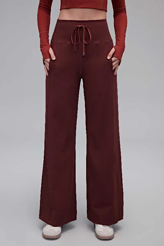 Mousse Drawstring Wide Leg Pants