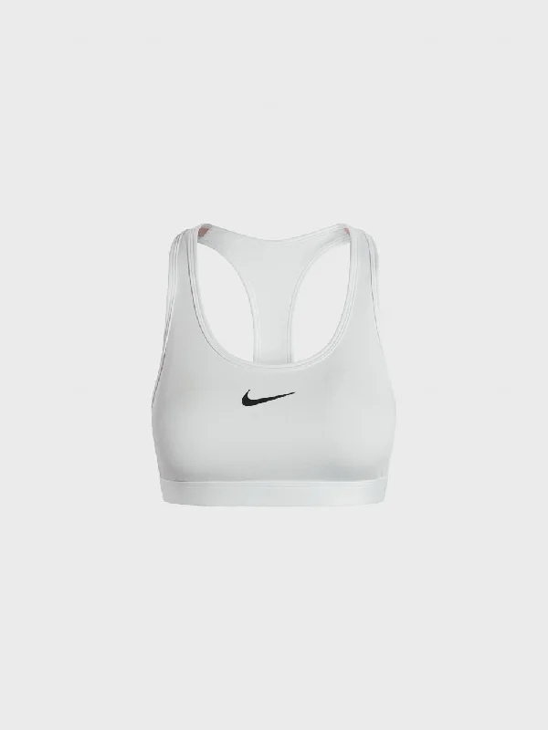 NIKE SWOOSH MEDIUM SUPPORT BRA WHITE