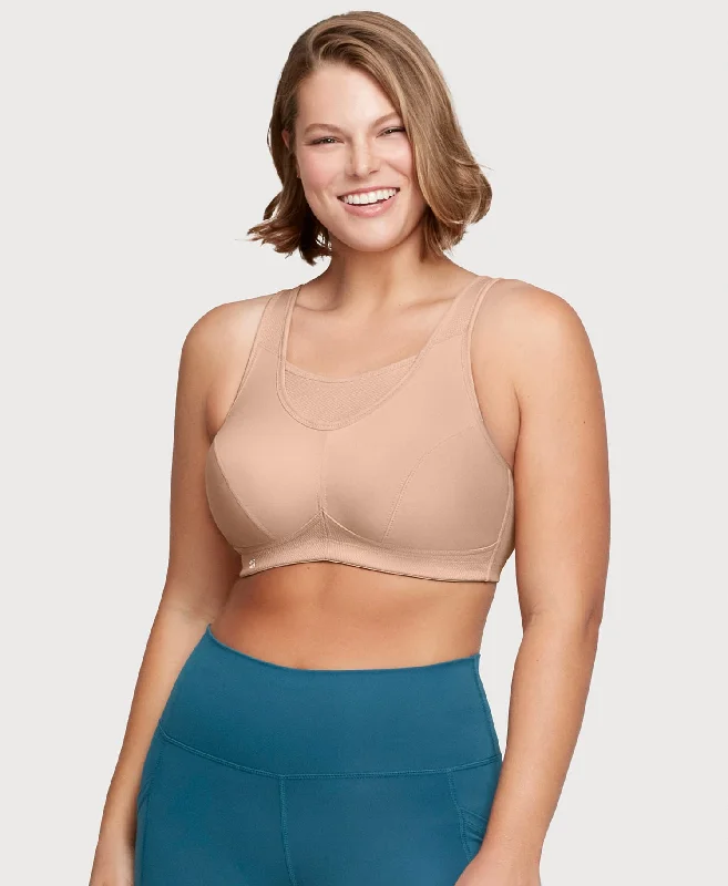 No-Bounce Camisole Sports Bra Cafe