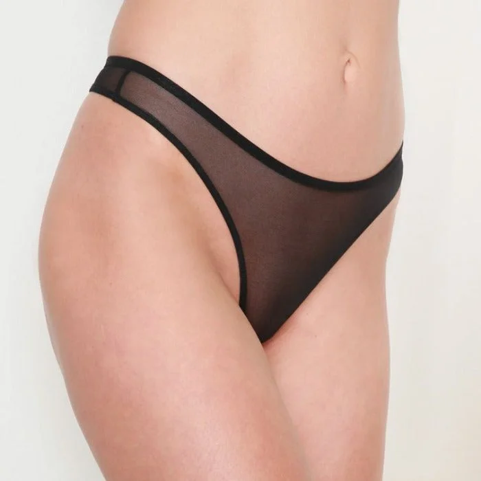 Only Hearts: Whisper Thong - Black