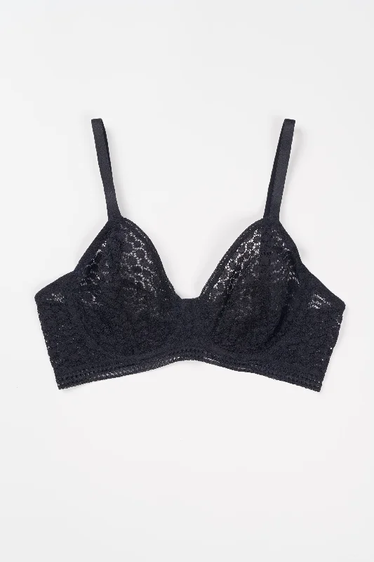 Pebble Underwire Bra  | Black