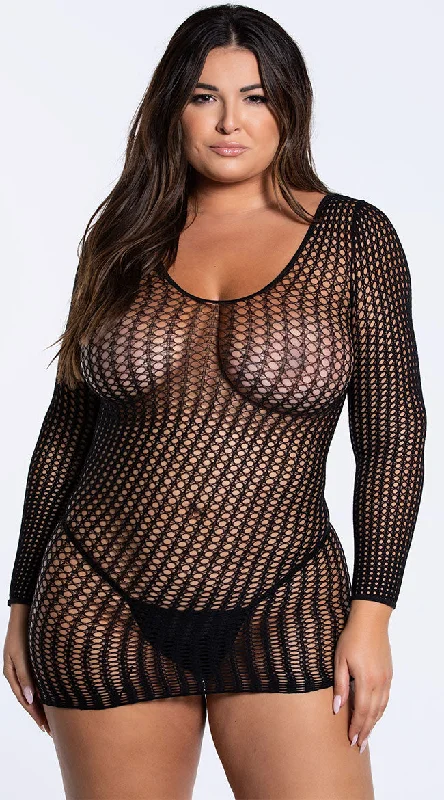 Plus Size Center Stage Mini Dress