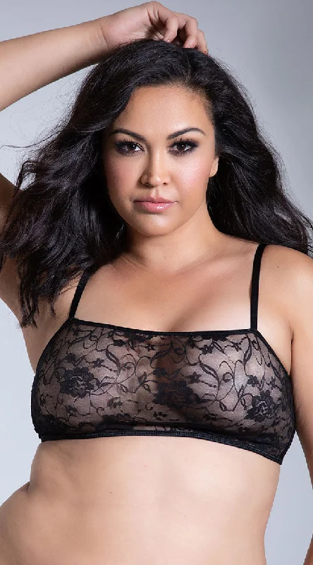 Plus Size Stretch Lace Bralette