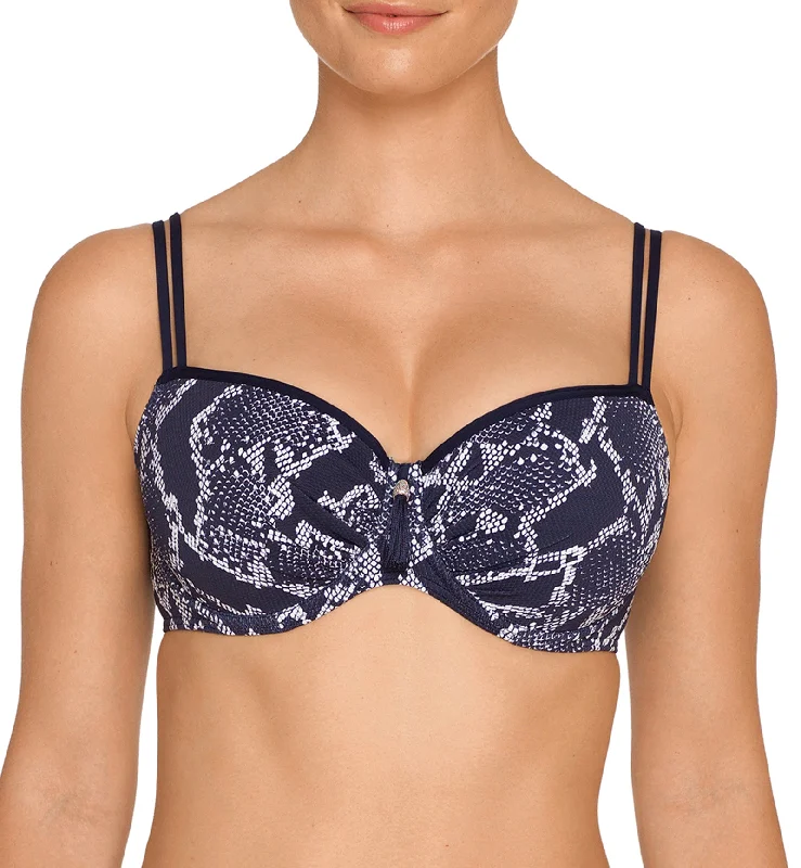 PrimaDonna Kala Padded Balcony Underwire Bikini Top (4003916) - Water Blue