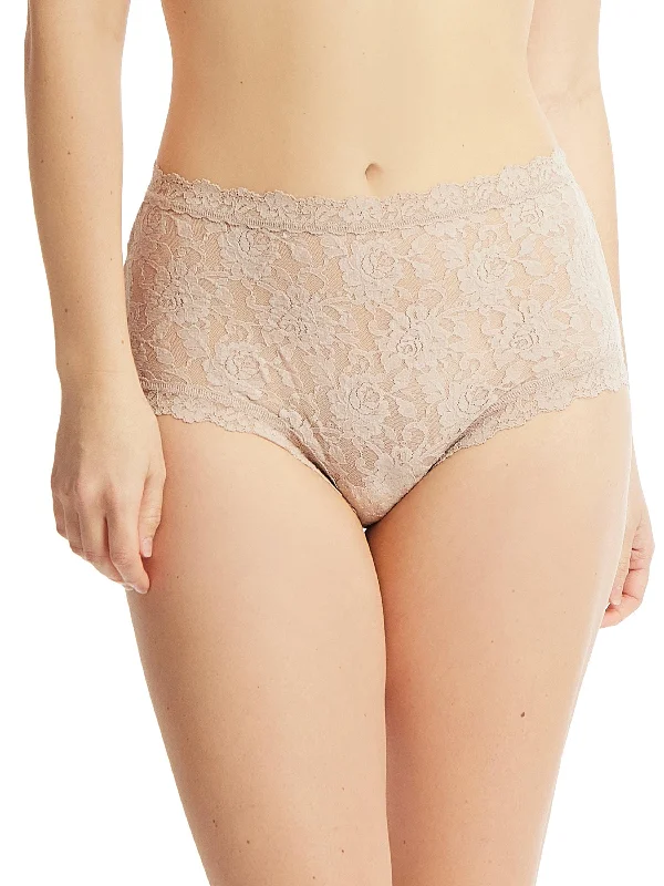 Signature Lace High Rise Boyshort Chai