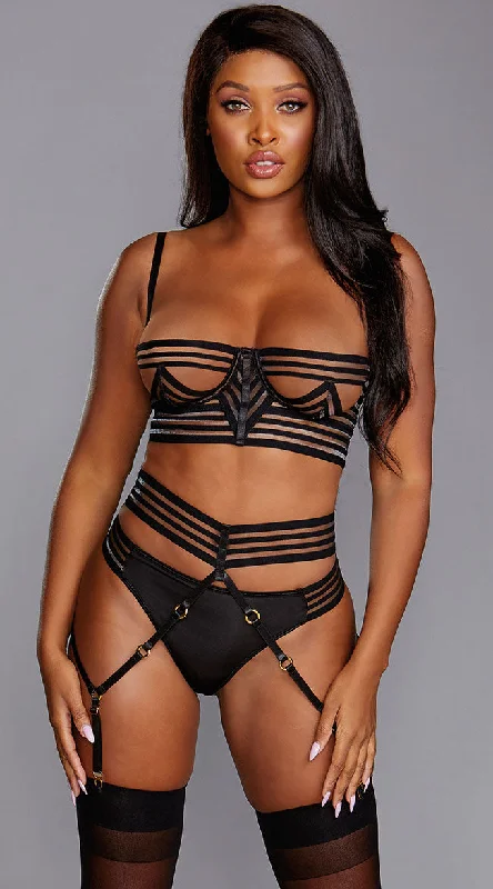 Stripe A Pose Bra Set