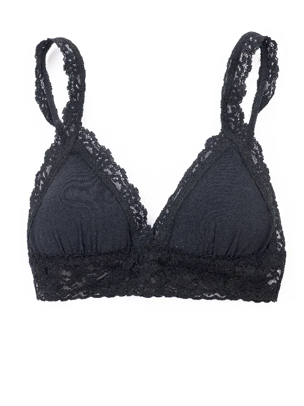 Supima® Cotton Padded Bralette Black