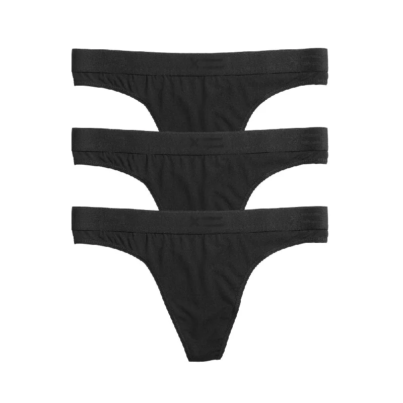 Thong 3-Pack - TENCEL™ Modal Black