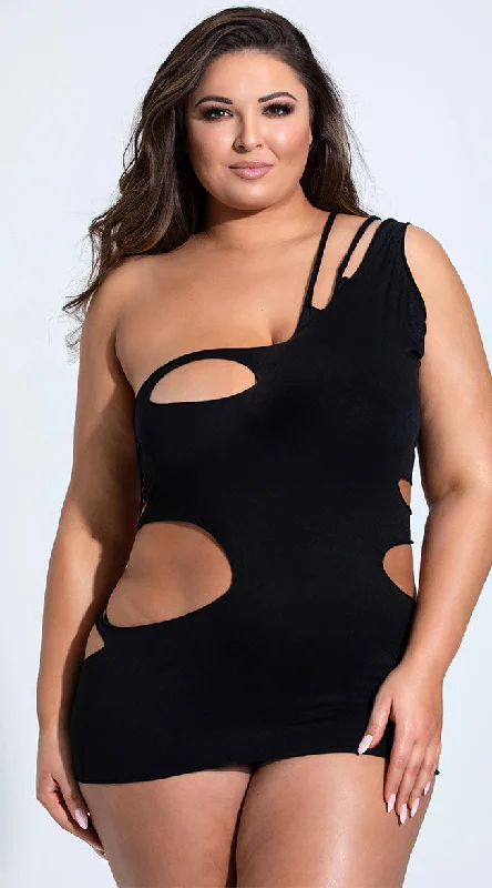 Yandy Plus Size Cut Feeling Mini Dress