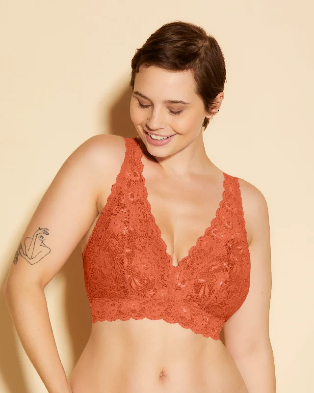 Bralette Super Curvy A Corpetto Con Scollatura A V