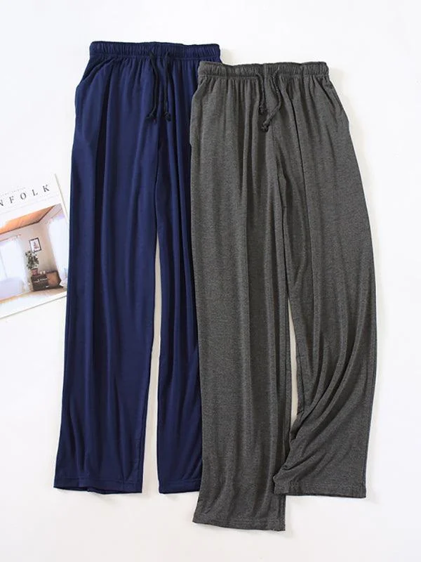 Casual Elastic Loose Men's Sleepwear Pants