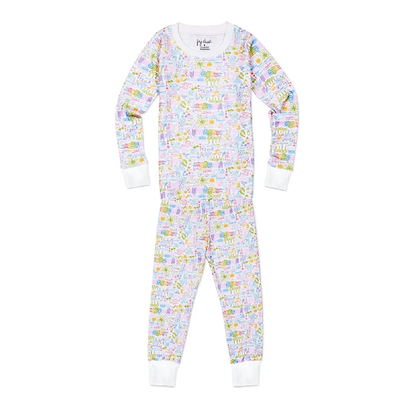 Charleston Two Piece Kids Pajamas v1