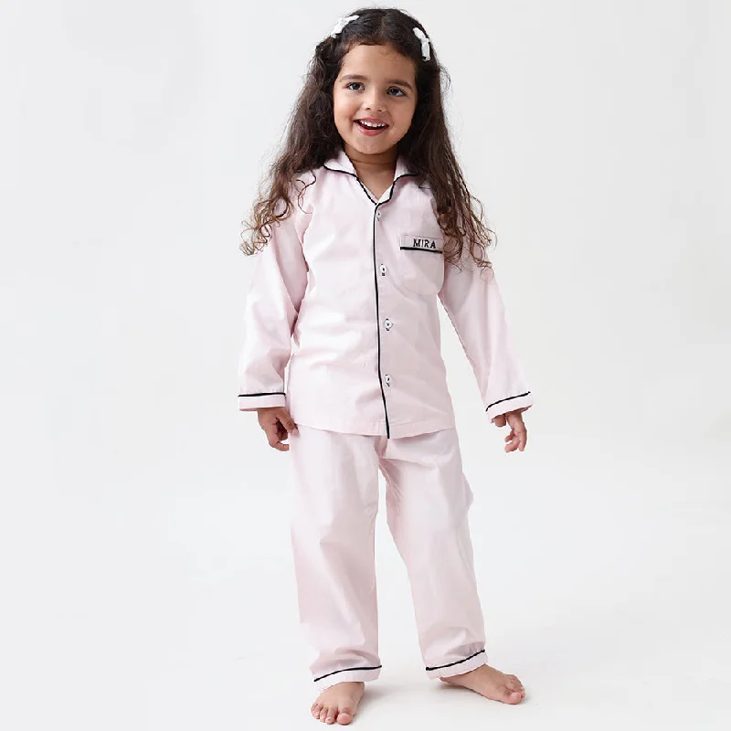 Classy Pink Pajama Set For Kids