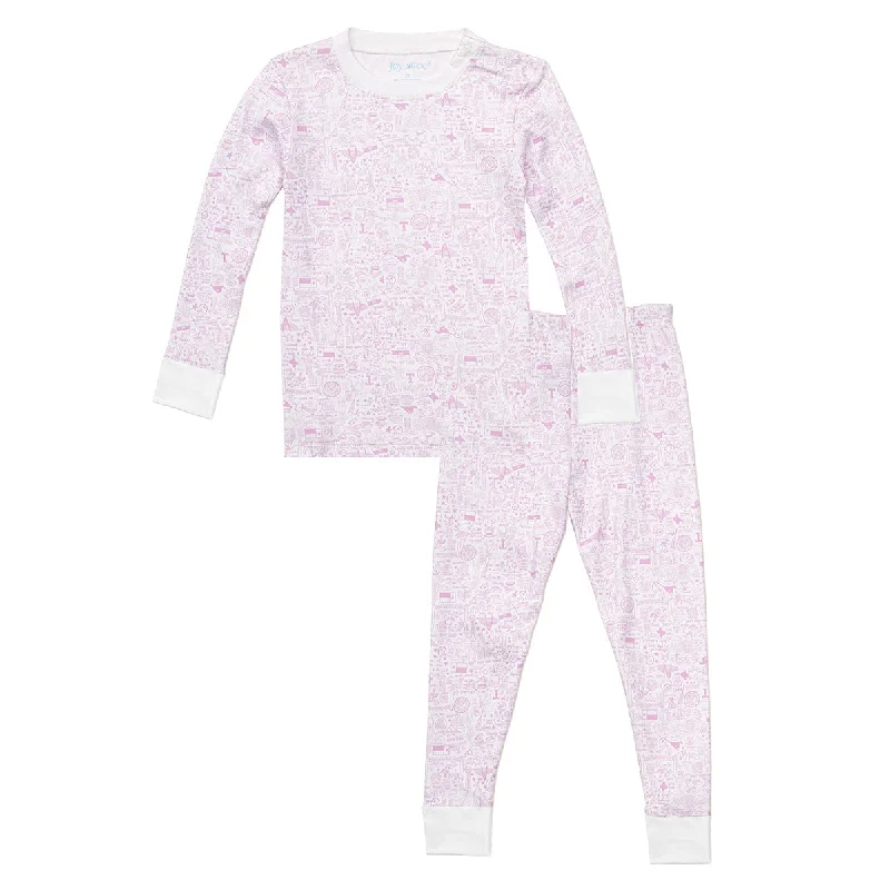 Dallas-Fort Worth Two Piece Kids Pajamas