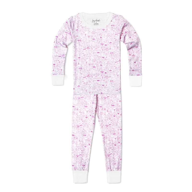 Dallas-Fort Worth Two Piece Kids Pajamas v1