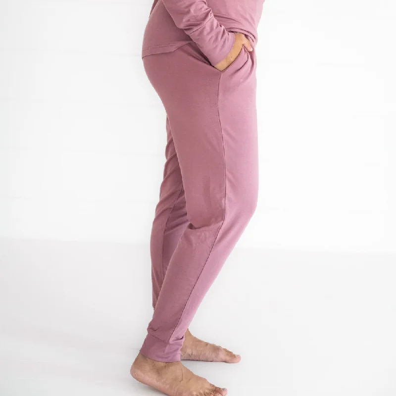 Dusty Plum Cozy Women's Pajama Pants