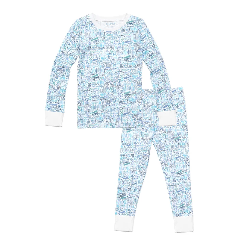 Hamptons Two Piece Kids Pajamas