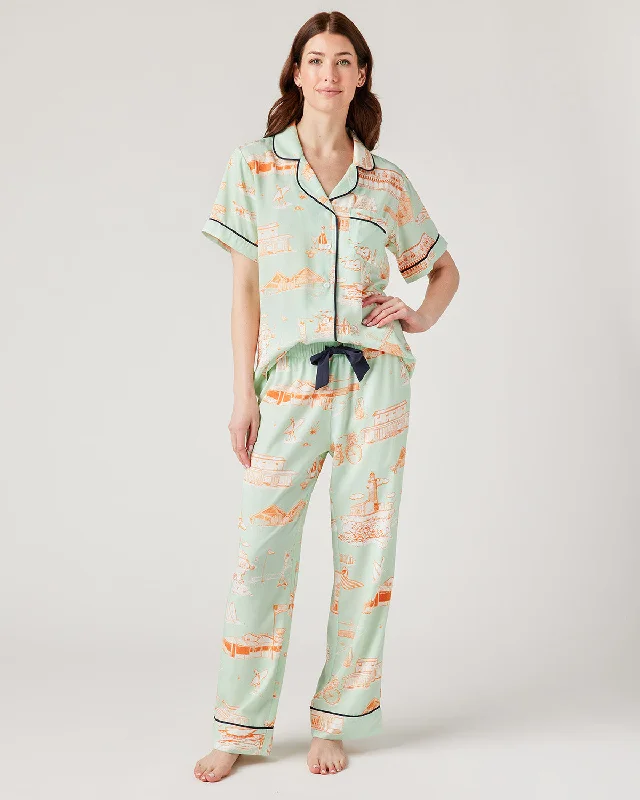 Hamptons Toile Pajama Pants Set