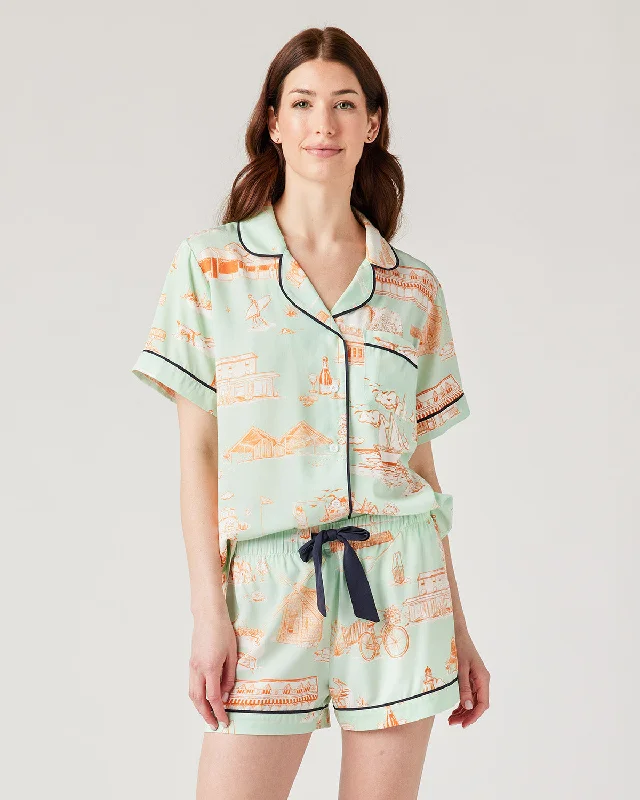 Hamptons Toile Pajama Shorts Set