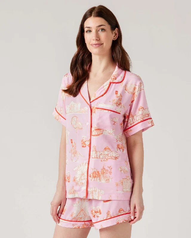 San Antonio Toile Pajama Shorts Set