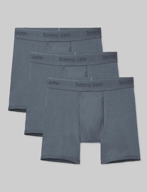 Second Skin Mid-Length Boxer Brief 6" (3-Pack)